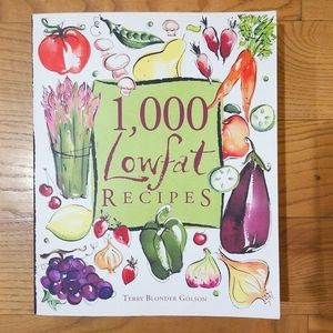 1000 Lowfat Recipes Cookbook Terry Blonder Golson EUC